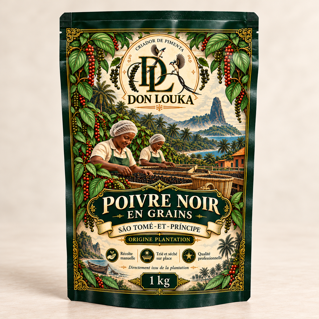 Poivre noir Bragantina " Panniyure " – Sélection Professionnelle Don Louka – 1 kg