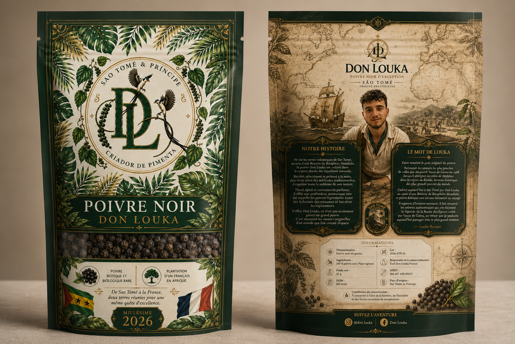 Poivre noir Don Louka de São Tomé-et-Príncipe – 35 g